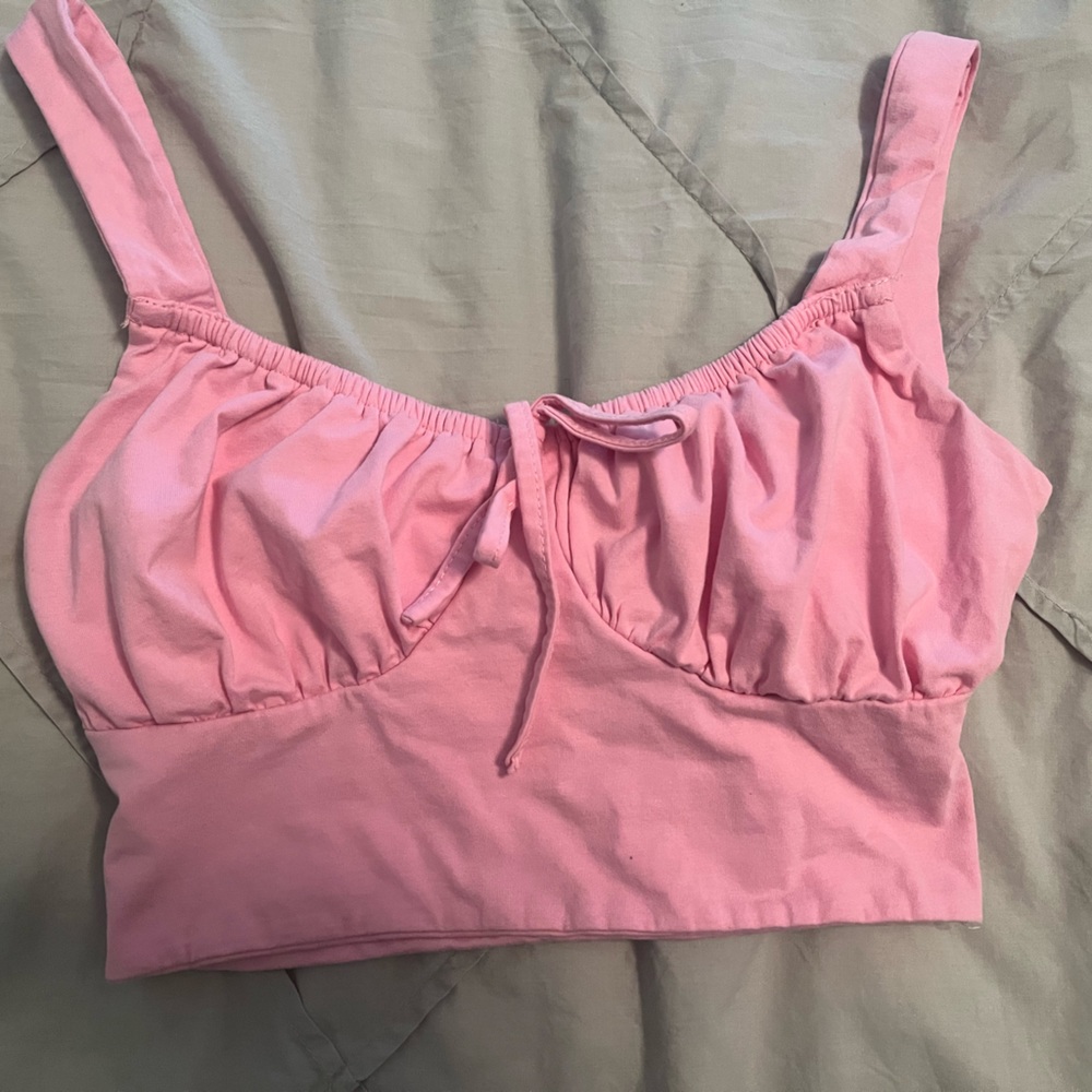 Pink Tiger Mist Crop Top